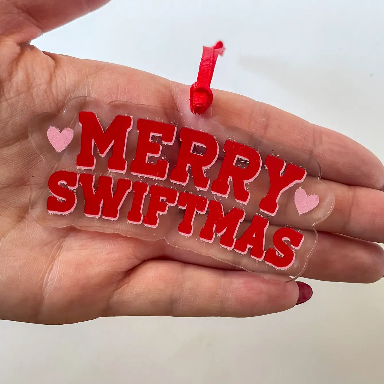 Merry Swiftmas Taylor Swift Acrylic Christmas Ornament