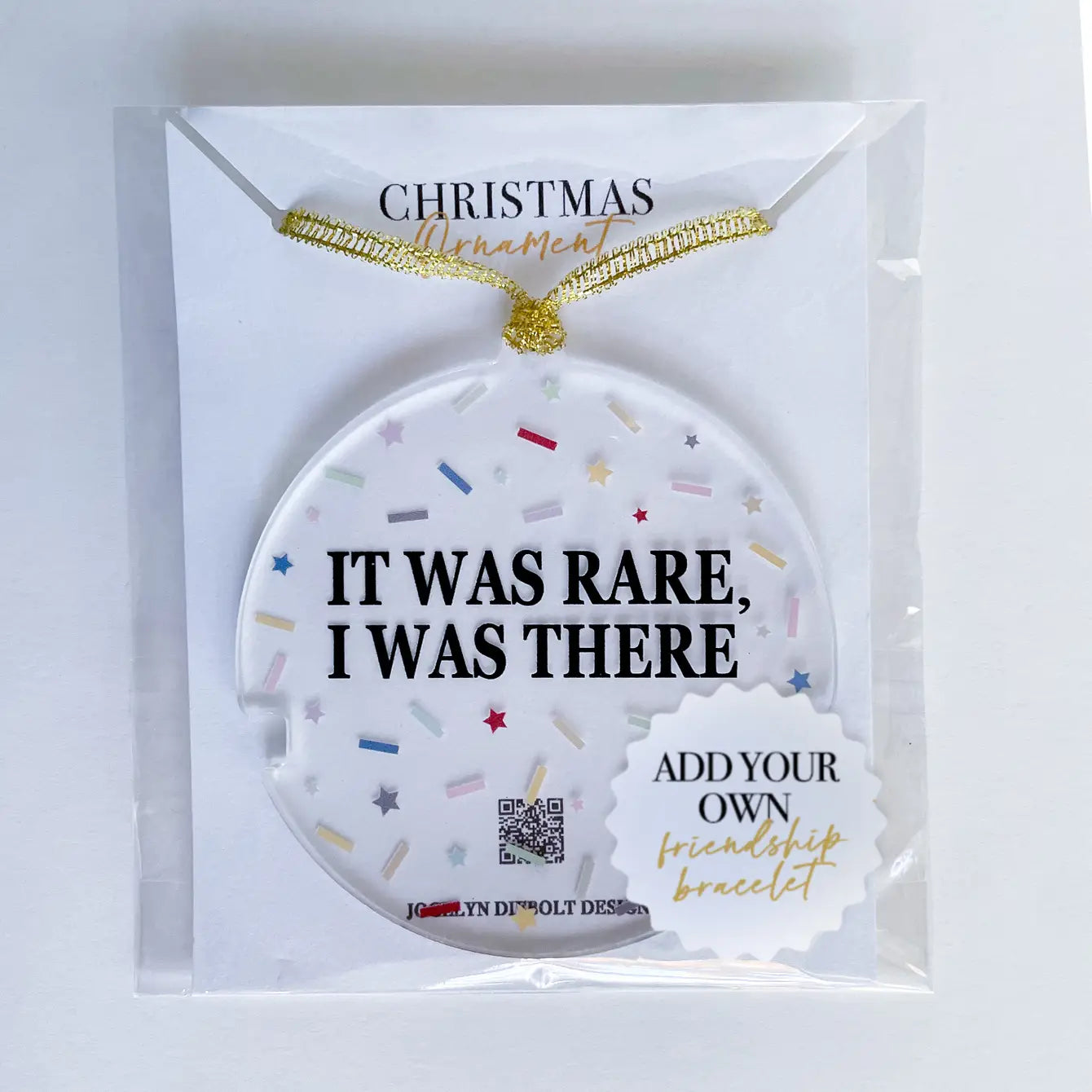 It Was Rare Bracelet Taylor Swift Acrylic Christmas Ornament