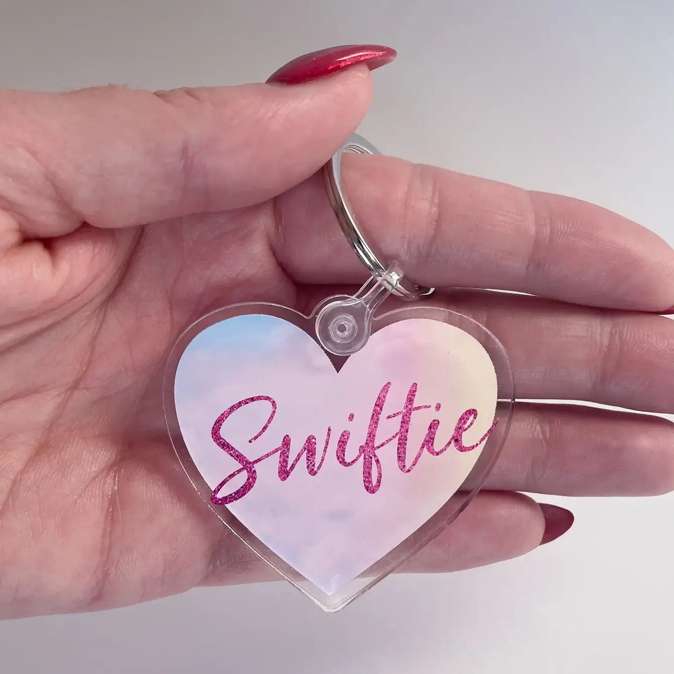 Swiftie Lover Heart Taylor Swift Acrylic Keychain