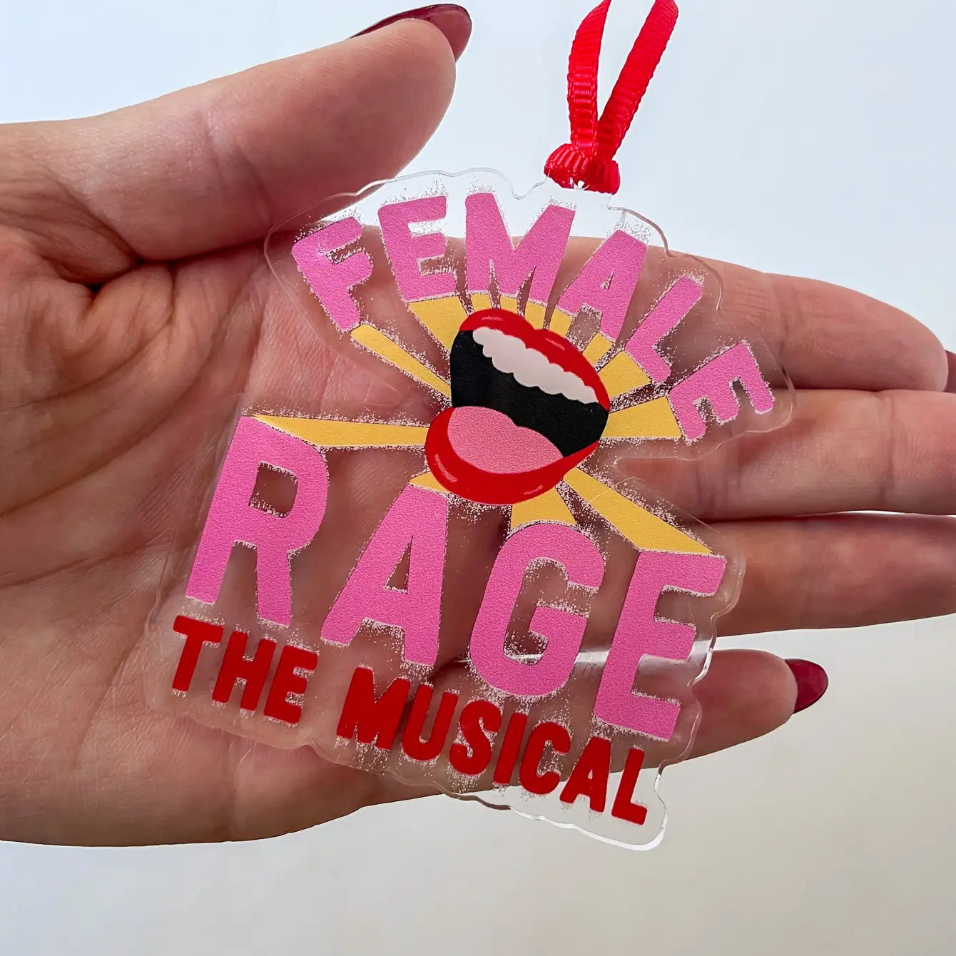 Female Rage the Musical Taylor Swift Christmas Ornament