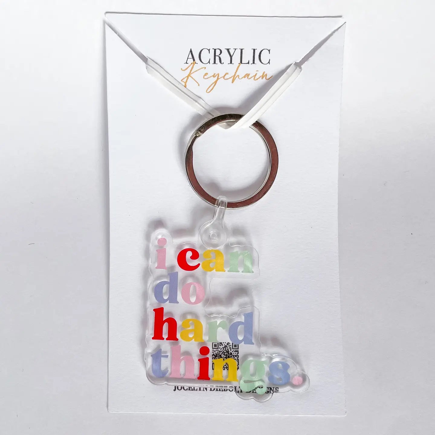 I Can Do Hard Things Acrylic Keychain