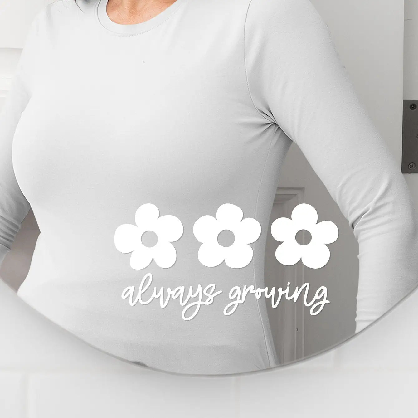 Always Growing Daisies Mirror Decal