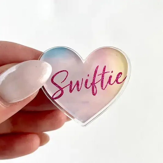 Swiftie Lover Heart Taylor Swift Acrylic Pin