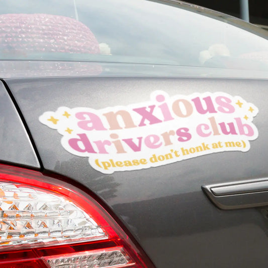 Anxious Drivers Club Bumper Sticker