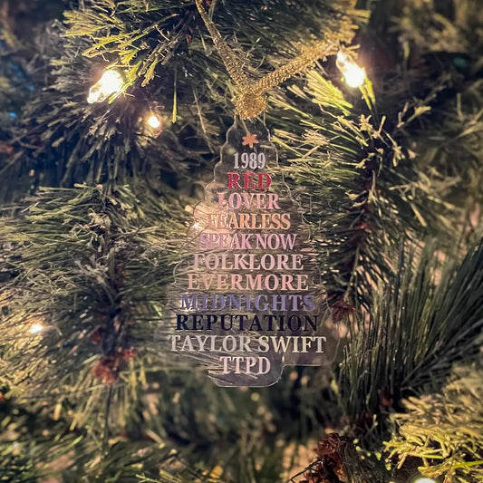 Swiftmas Tree Taylor Swift Eras Acrylic Christmas Ornament