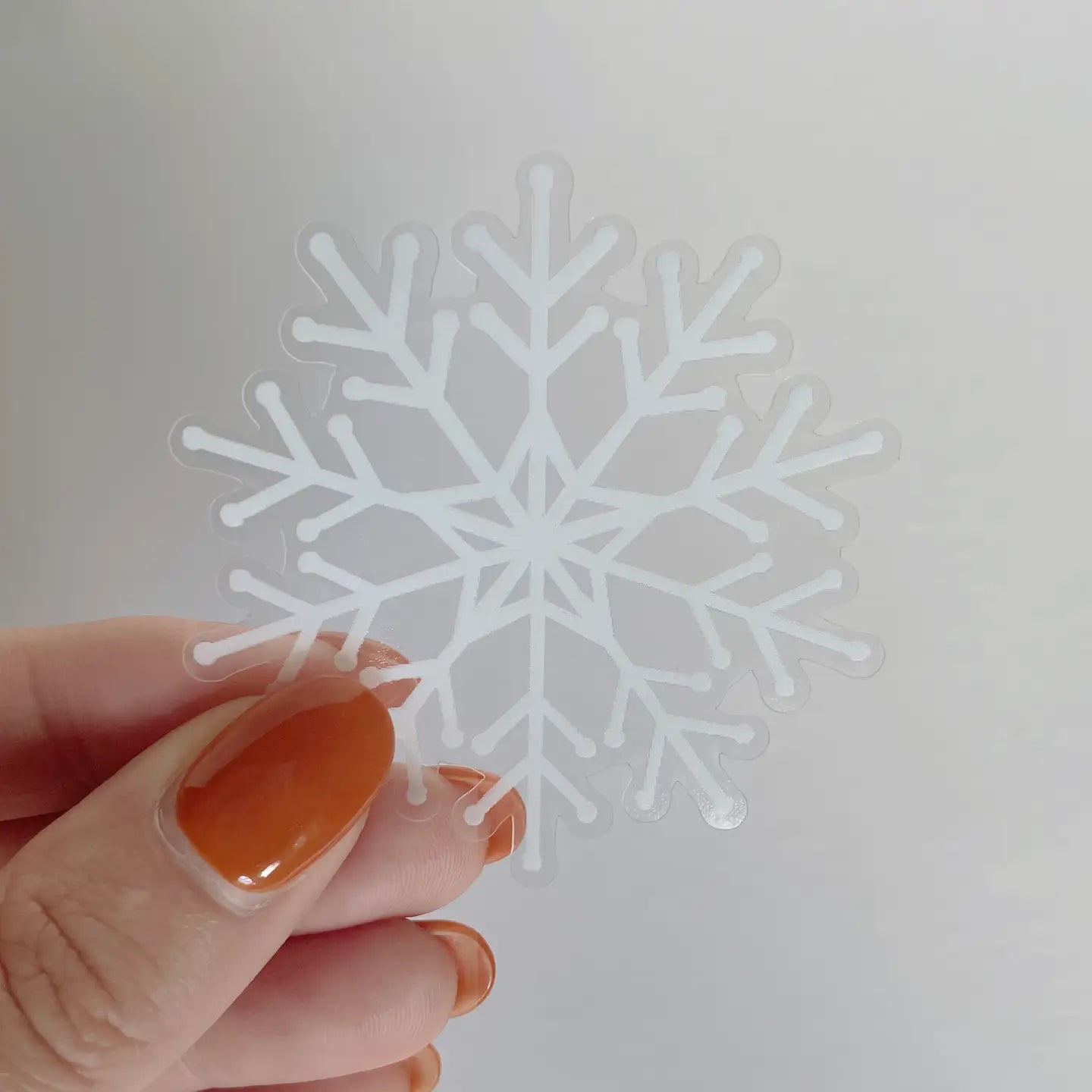 Clear Snowflake Sticker