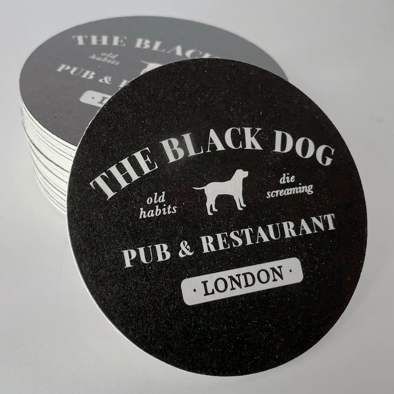 The Black Dog Taylor Swift Round Paper Coaster