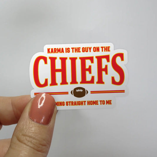 Karma is the Guy on the Chiefs Taylor Swift Sticker