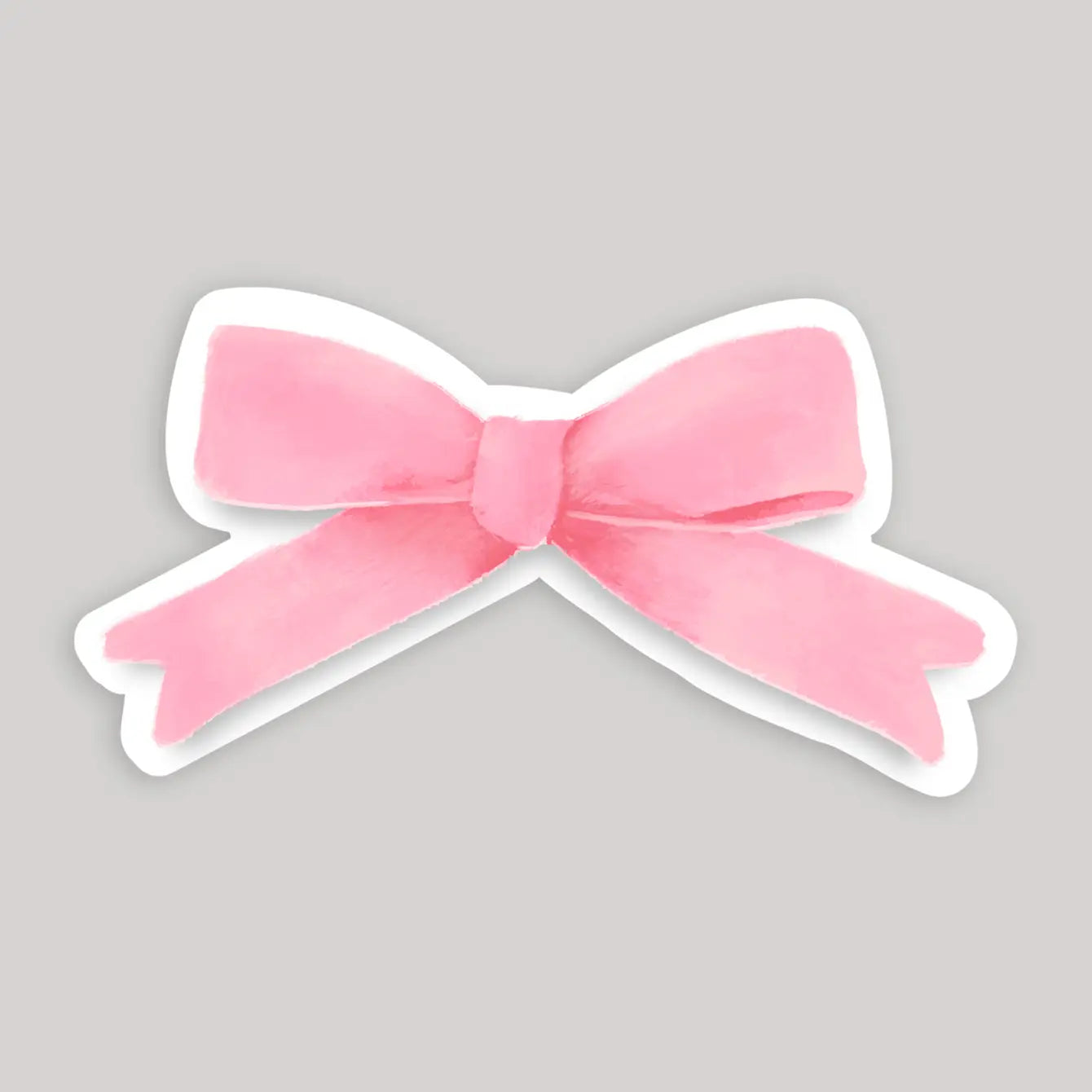 Pink Ribbon Bow Sticker