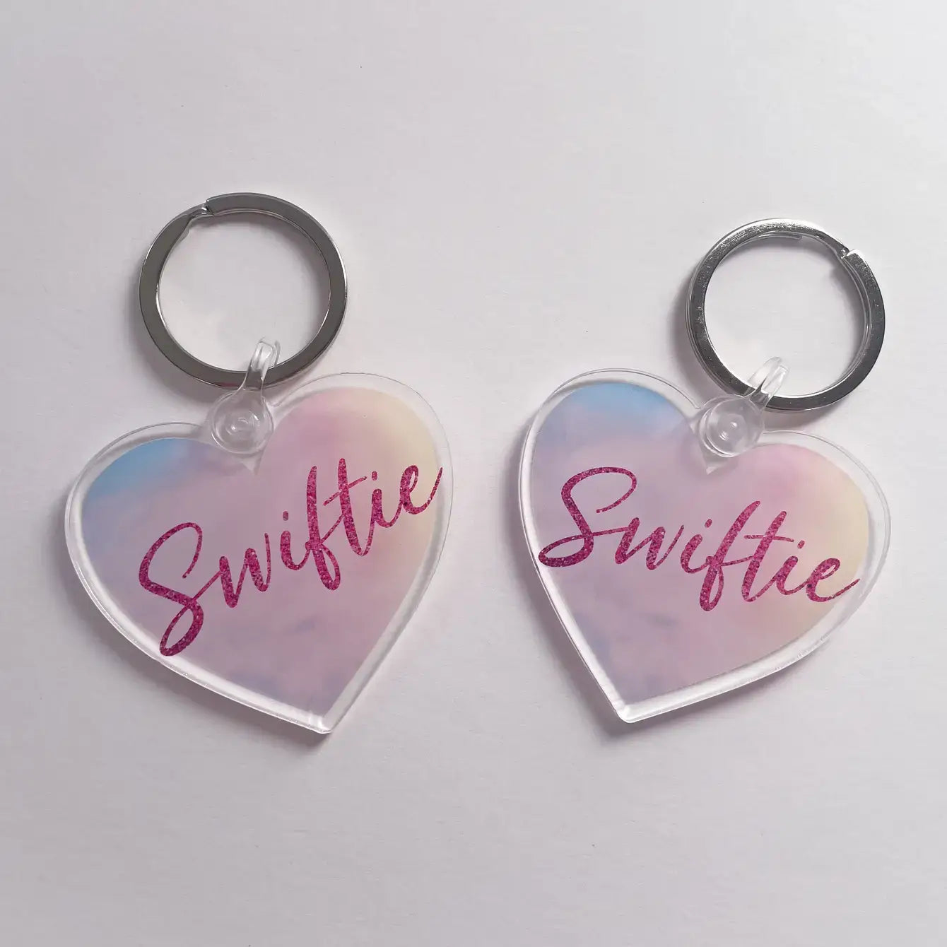 Swiftie Lover Heart Taylor Swift Acrylic Keychain