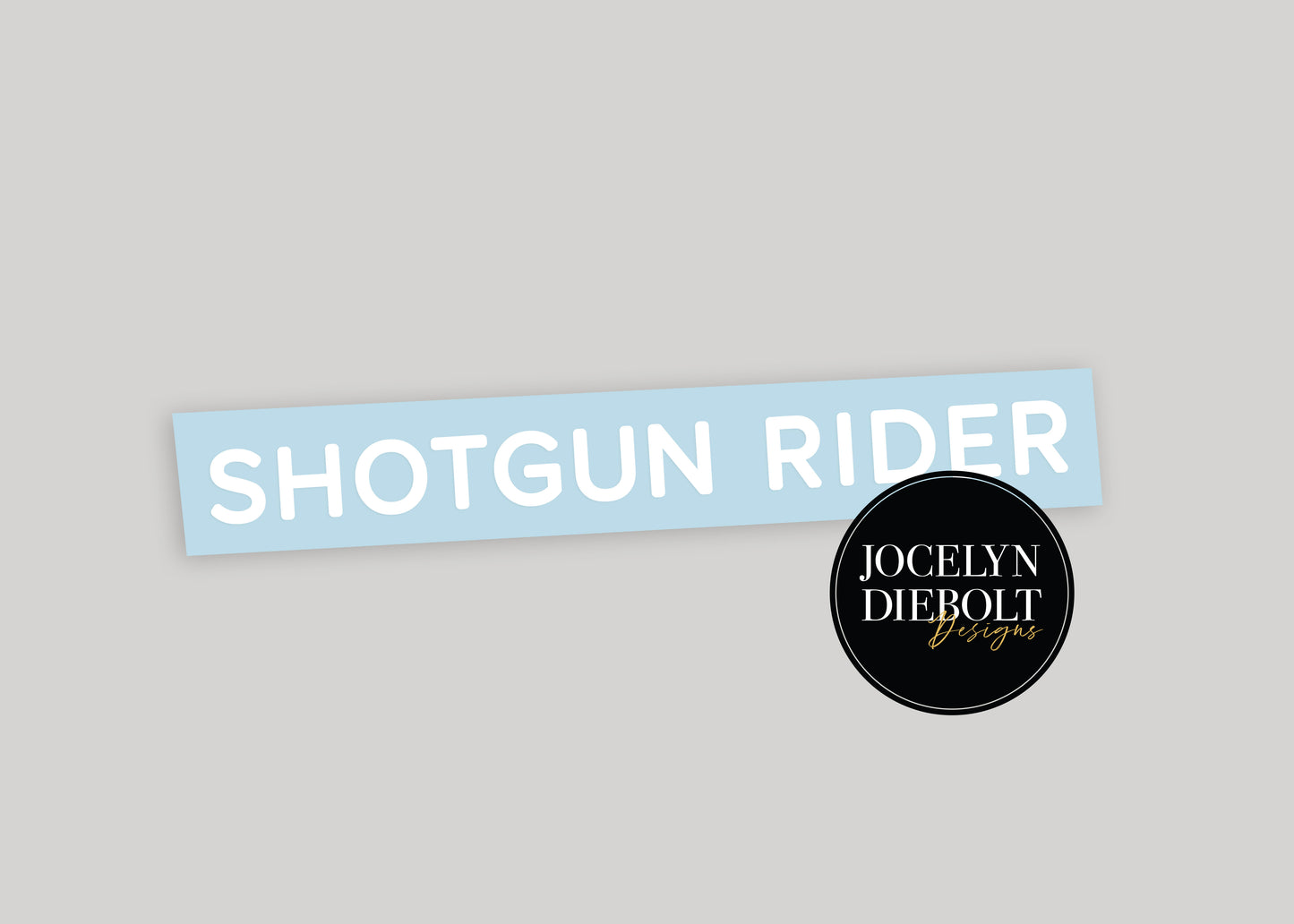 Shotgun Rider Car Mirror Decal