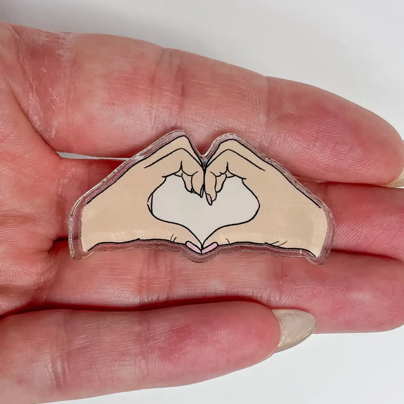 Hand Heart Taylor Swift Acrylic Pin