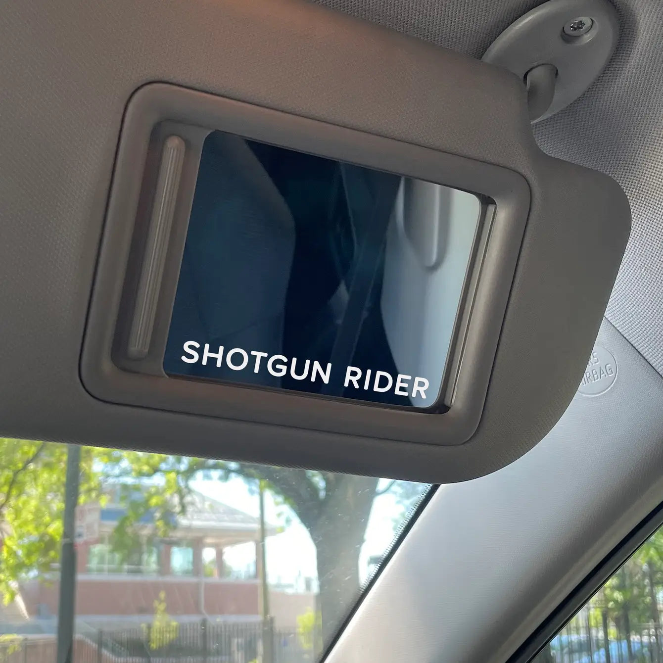 Shotgun Rider Car Mirror Decal