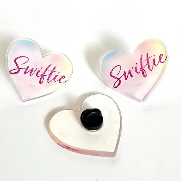 Swiftie Lover Heart Taylor Swift Acrylic Pin