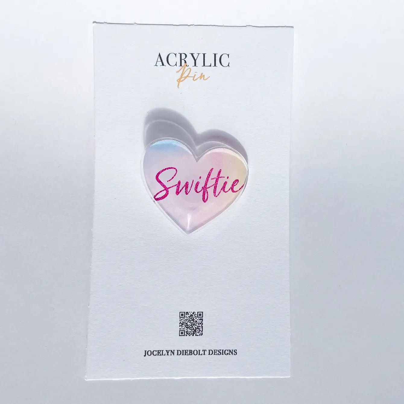 Swiftie Lover Heart Taylor Swift Acrylic Pin