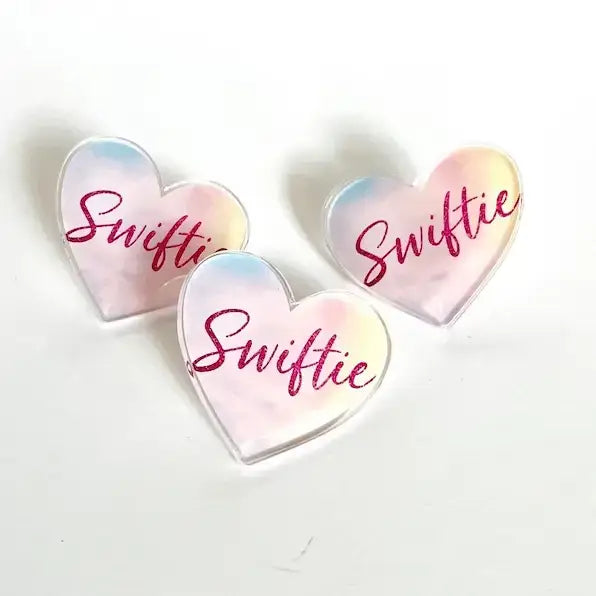 Swiftie Lover Heart Taylor Swift Acrylic Pin