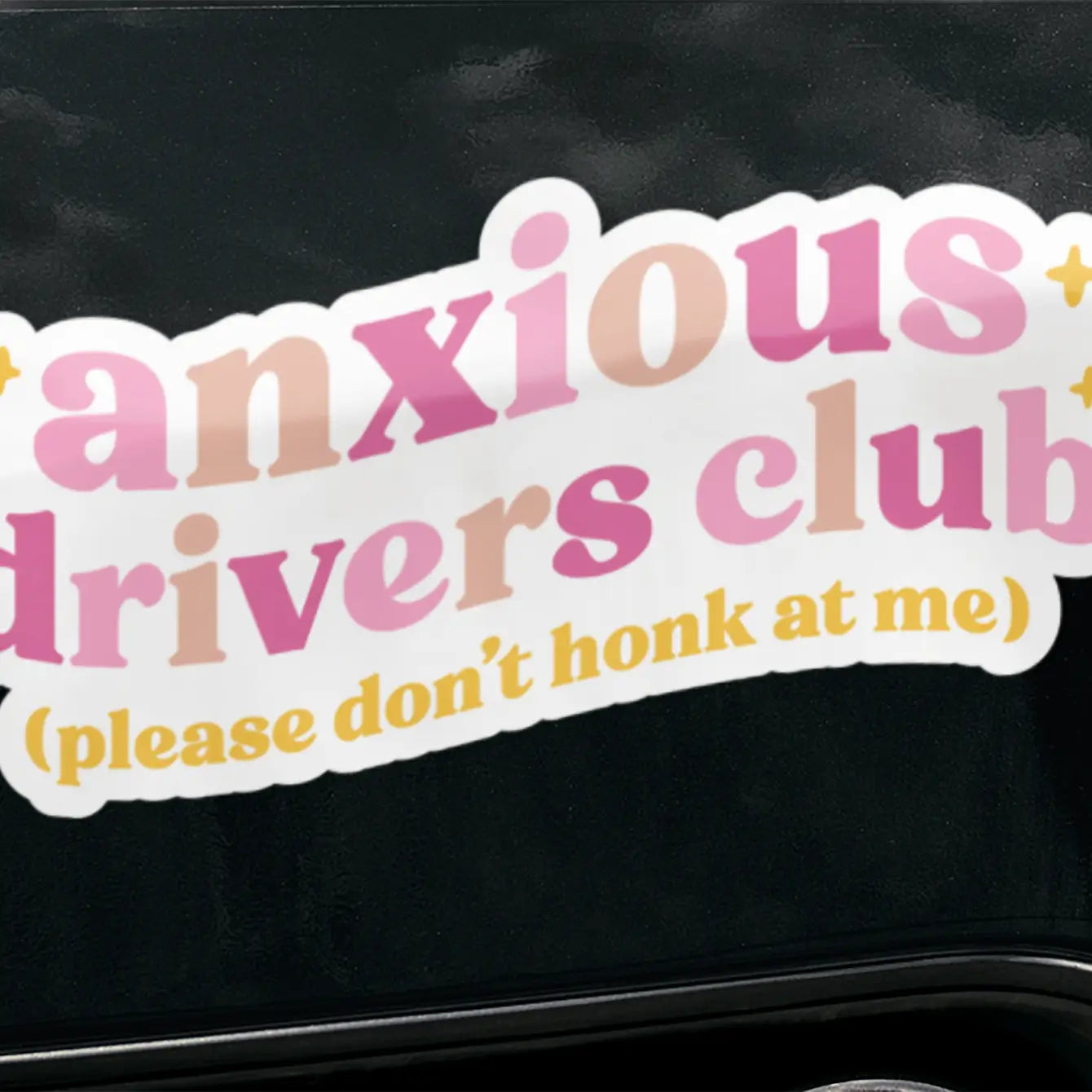 Anxious Drivers Club Bumper Sticker