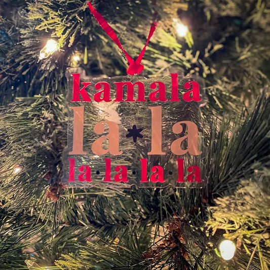 Kamalalala Kamala Harris Acrylic Christmas Ornament