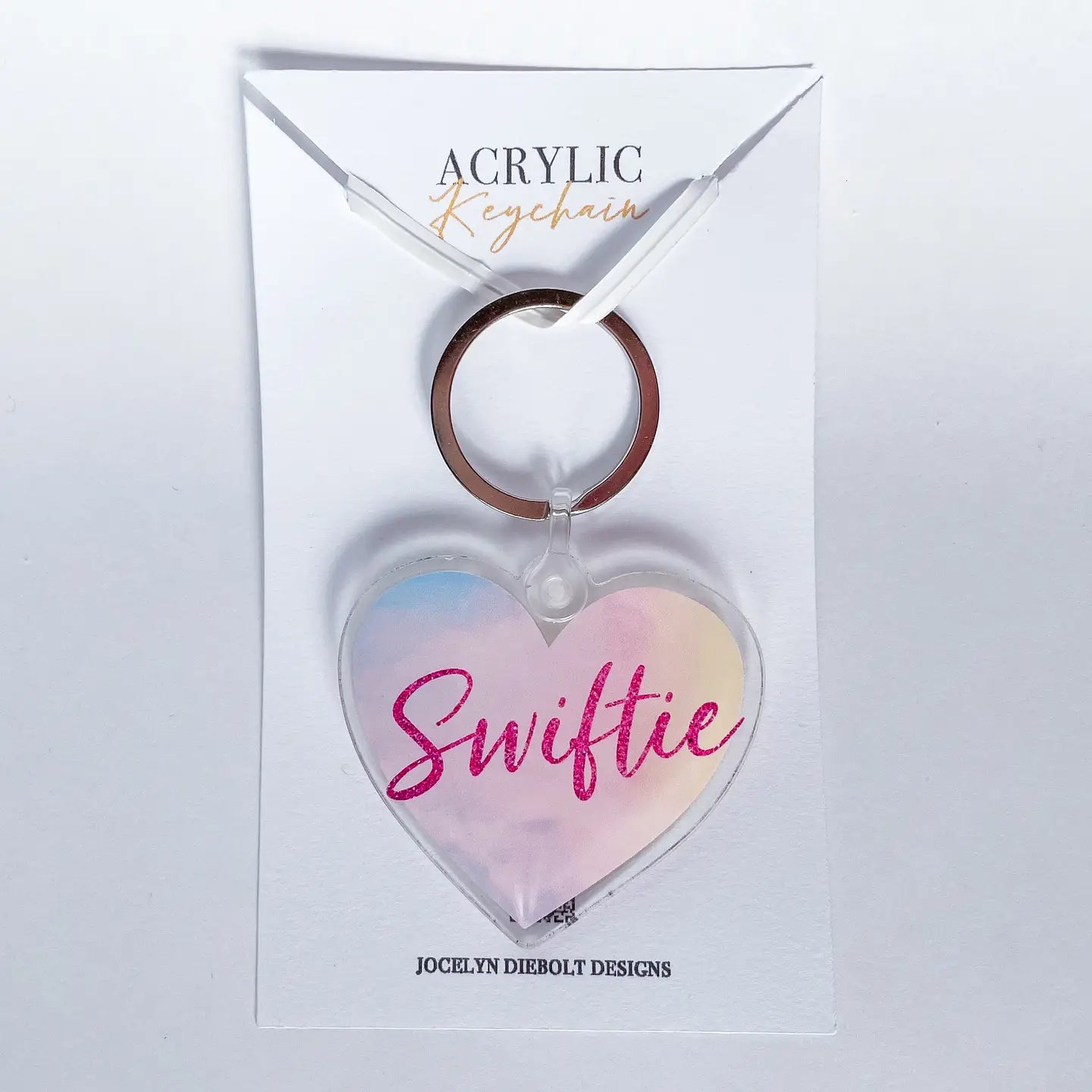 Swiftie Lover Heart Taylor Swift Acrylic Keychain