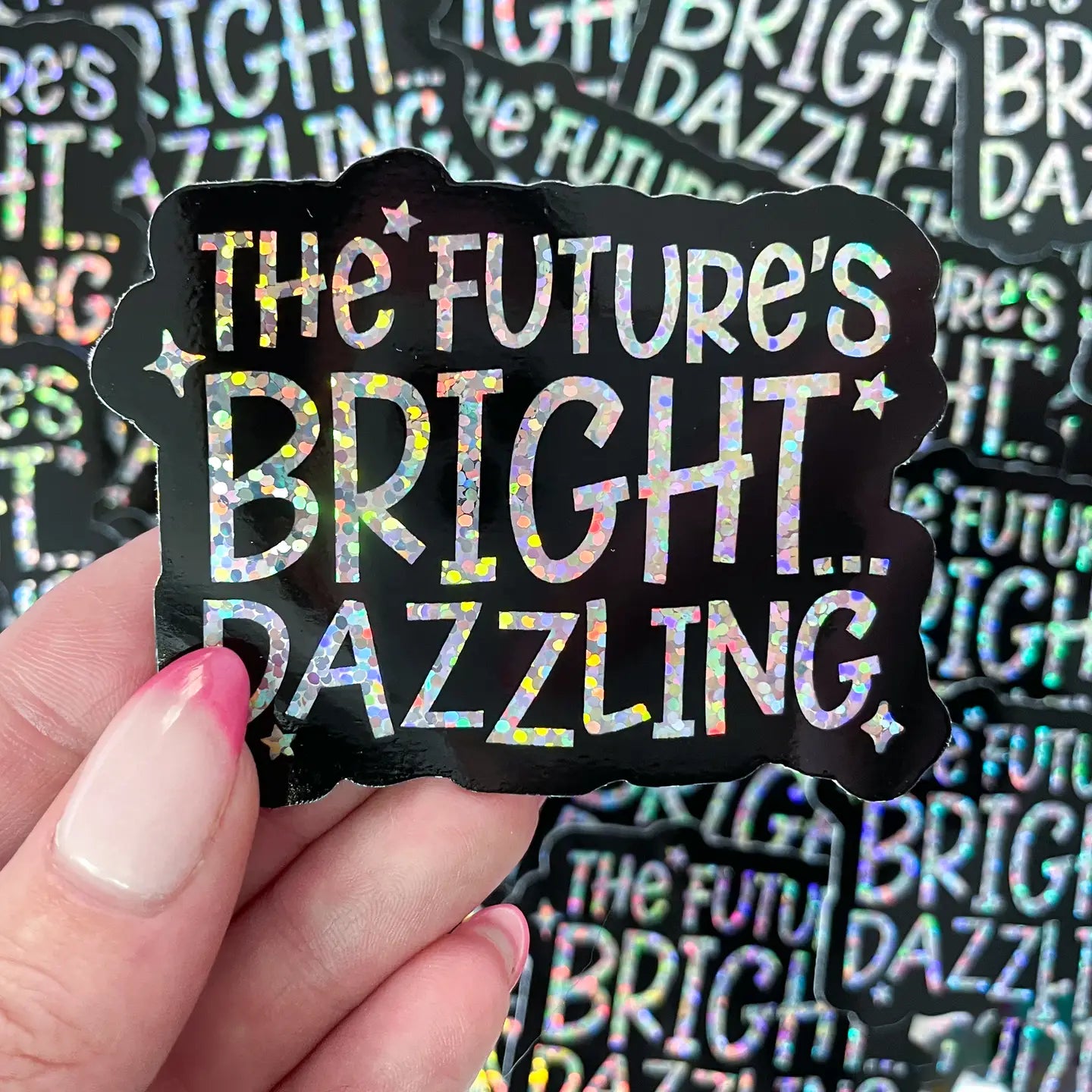 The Future's Bright...Dazzling Taylor Swift Glitter Sticker