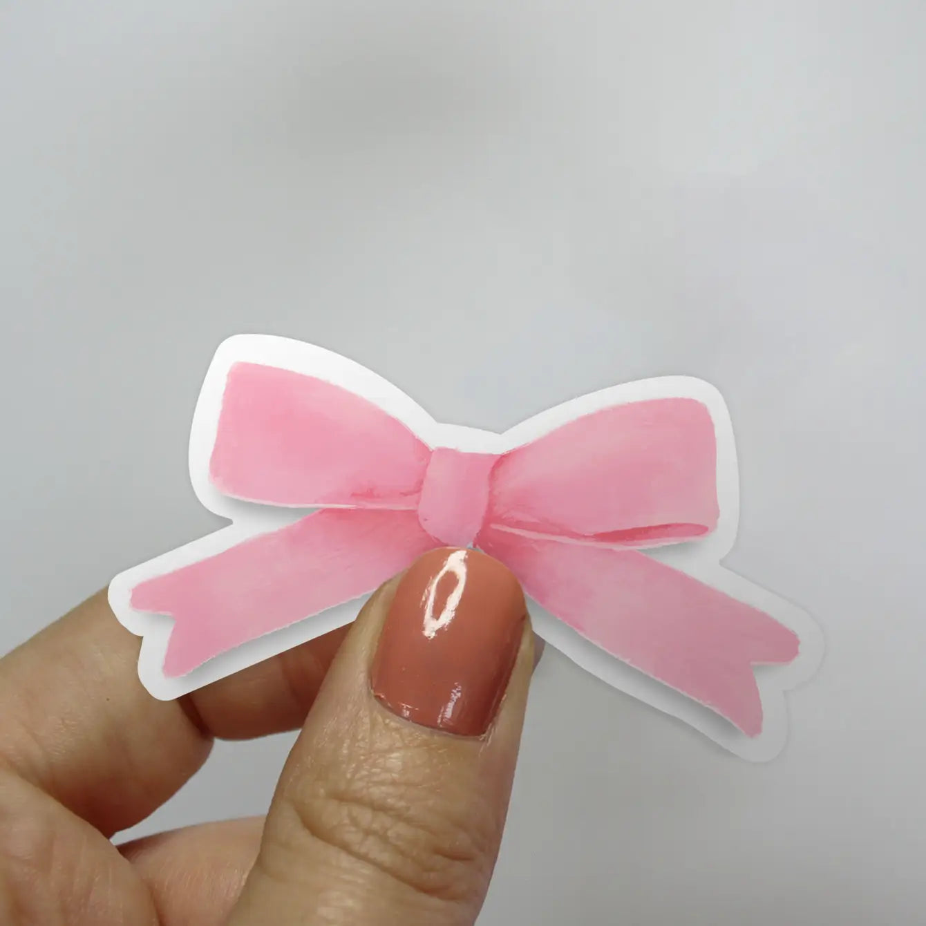 Pink Ribbon Bow Sticker