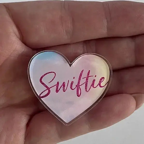 Swiftie Lover Heart Taylor Swift Acrylic Pin