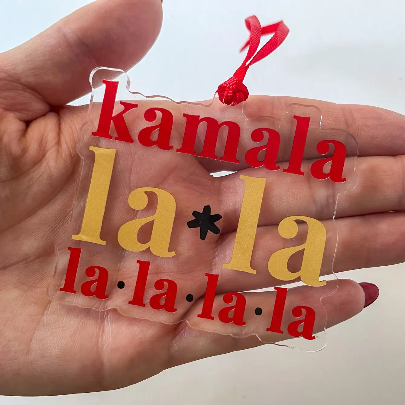 Kamalalala Kamala Harris Acrylic Christmas Ornament